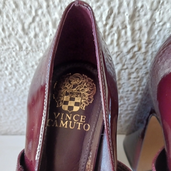Vince Camuto Elegant Burgundy Marocean Platform Loafers Mary Jane size 7.5 - Picture 10 of 16